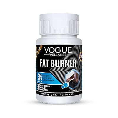 Vogue Wellness Fat Burner Supplement With Green coffee, Garcinia Cambogia, Green Tea Extract for Lose weight | 100% Natu