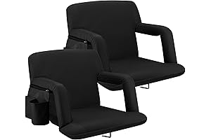 2-Pack Stadium Seats with Back Support By Alpcour - Premium, Extra Thick,...