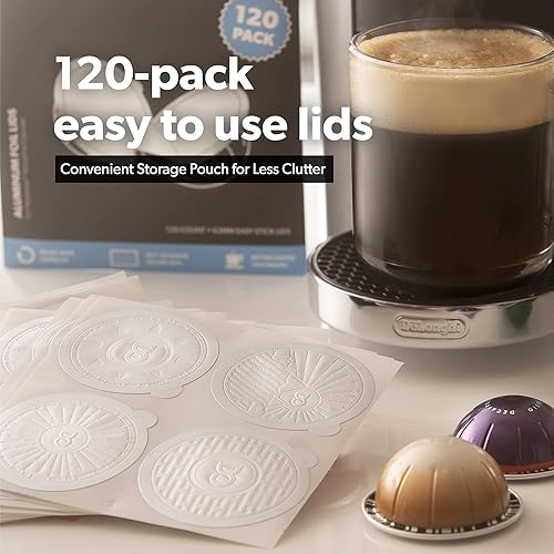 Miniatura 8 de di Oro Caffè - Tapas reutilizables para cápsulas de café compatibles con máquinas Nespresso VertuoLine para reutilizar cápsulas de café Vertuo –