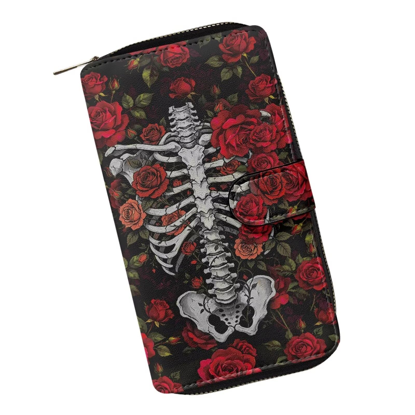 COEQINE Ladies Wallets Pink Leopard Heart Black Printed Leather Phone Long Clutch Purses Check Coin Change Holder