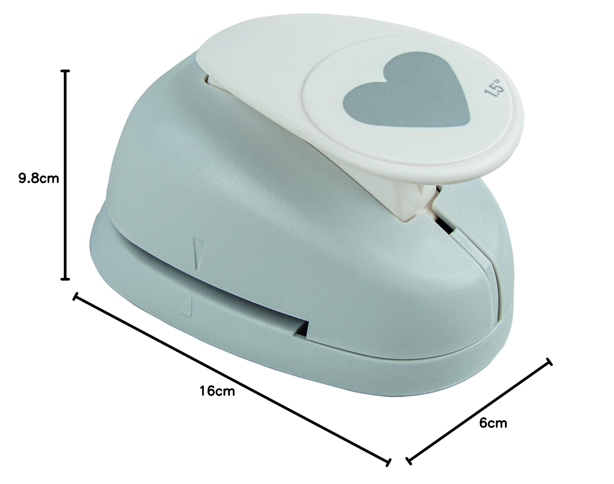 Rayher Hobby 89845000 Motif Punch Heart Diameter 3.81 cm / 1.5 Inches  Suitable for Paper/Card up to 200 g/m² : Amazon.com.au: Home