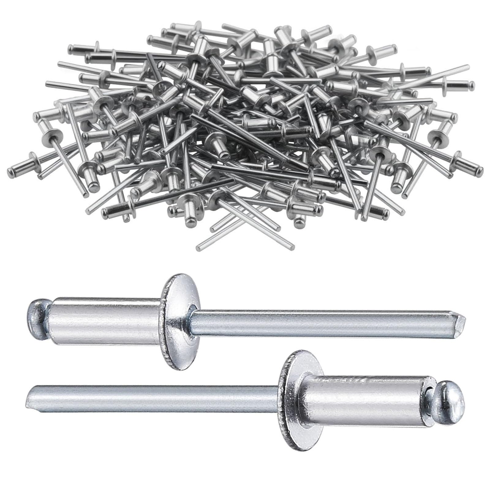 100 Pièces Rivets Aveugles Tête Bombée 5X30mm, Rivet Plaque Immatriculation