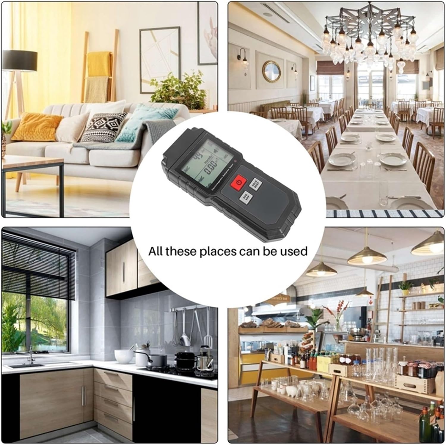 Electromagnetic Field Radiation Tester Emf Meter Handheld Counter Digital Dosimeter Lcd Detector Measurement For Computer Phone