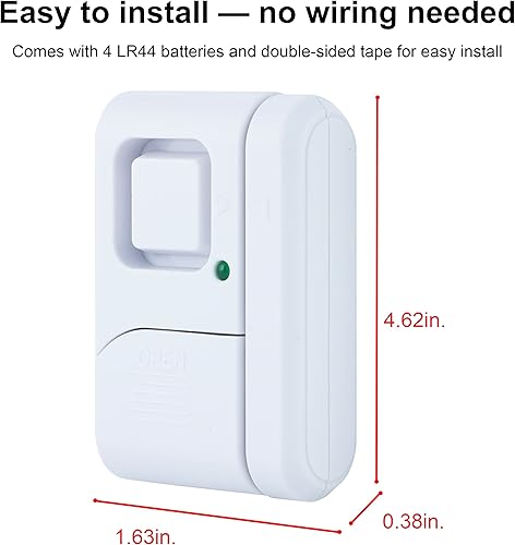 Miniatura 6 de BRINKS 675-83001 Barra de seguridad portátil para puerta, color plateado, tope de puerta de seguridad que se adapta a la mayoría de puertas