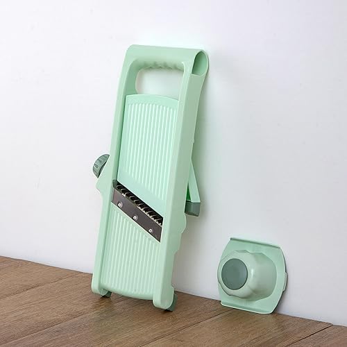 Miniatura 6 de Cortador de mandolina ajustable y seguro para cocina, cortador multifunción de verduras y frutas de acero inoxidable, cebolla, papa, tomate,