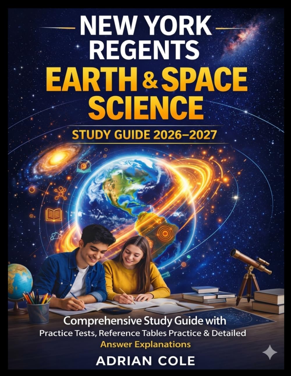NEW YORK REGENTS EARTH & SPACE SCIENCE STUDY GUIDE 2026-2027: Complete Regents Exam Prep with Topic Review, Reference Tables Practice, Full-Length Practice Tests & Step-by-Step Answer Explanations