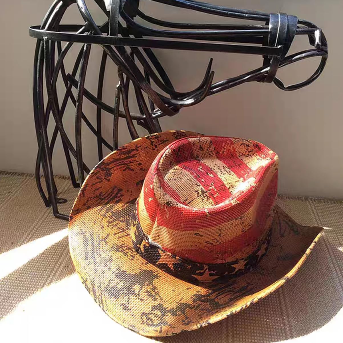 LIFKOME USA-Sombrero Sombrero Occidental Sombrero de Vaquera Sombrero Sombrero de Damas Sombrero de Mujer Cowgirl Hat Sombreros chapéu Caps Sombrero Unisex Sombrero decoración