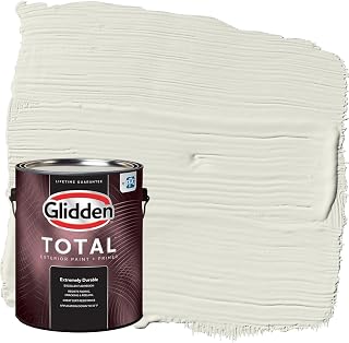 Glidden Total Exterior Paint & Primer All-in-One, Rain Cloud/Green, Semi-Gloss, 1 Gallon