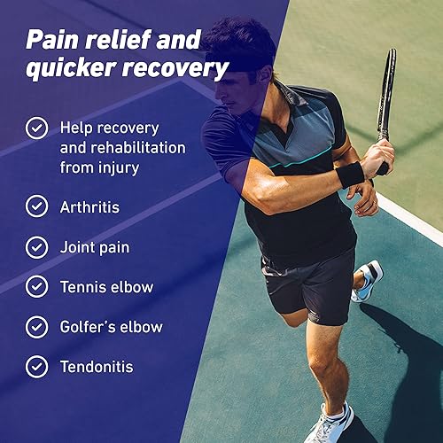 Miniatura 5 de Neo G - Soporte para codo para epicondilitis, codo de golfistas de tenis, esguinces, lesiones por tensión, tendinitis, artritis, recuperación,