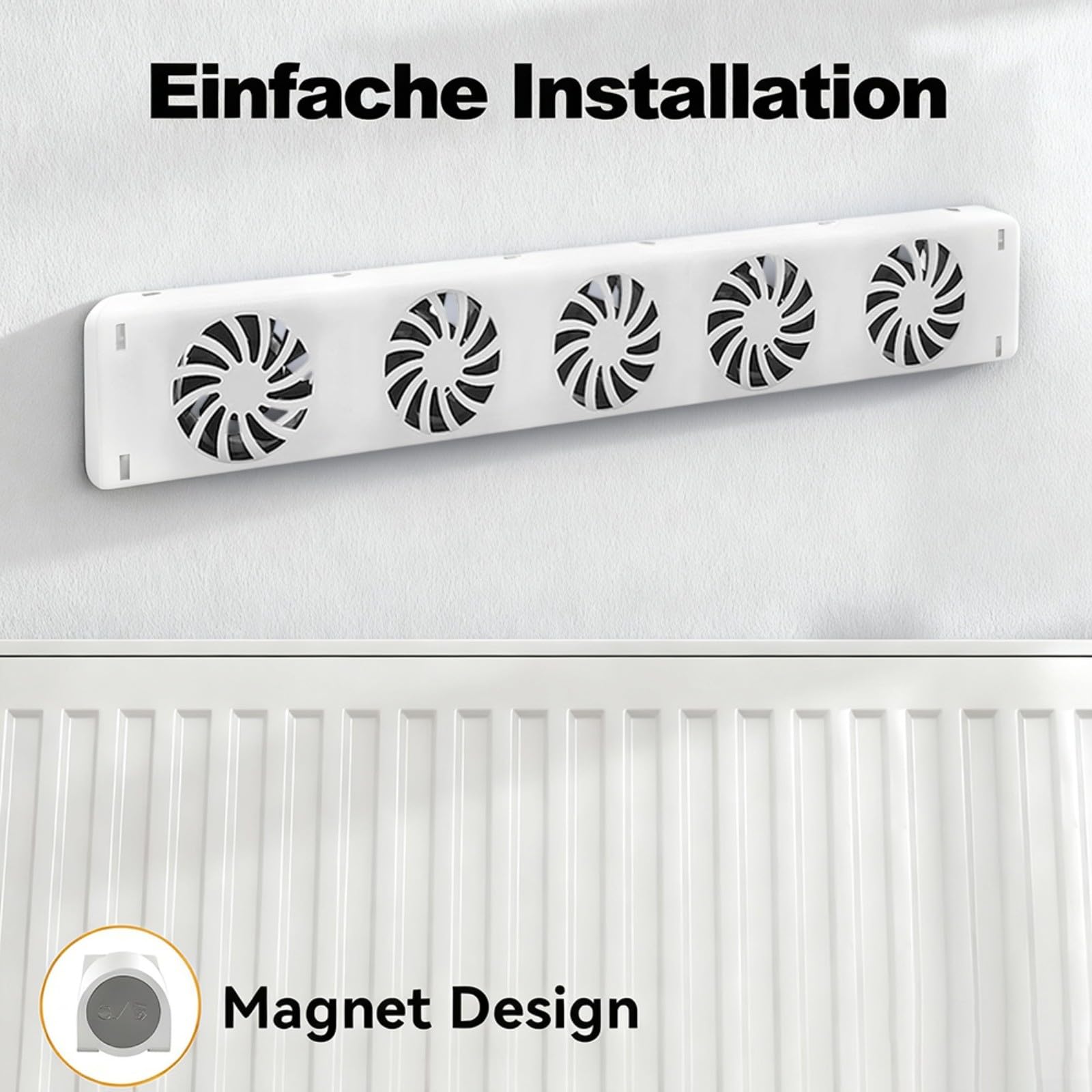 Ventilador de radiador 3.0, radiador inteligente, amplificador de ventilador, dispositivo inteligente con velocidad ajustable, funcionamiento silencioso y ahorro de energía (MXRV-25-201)