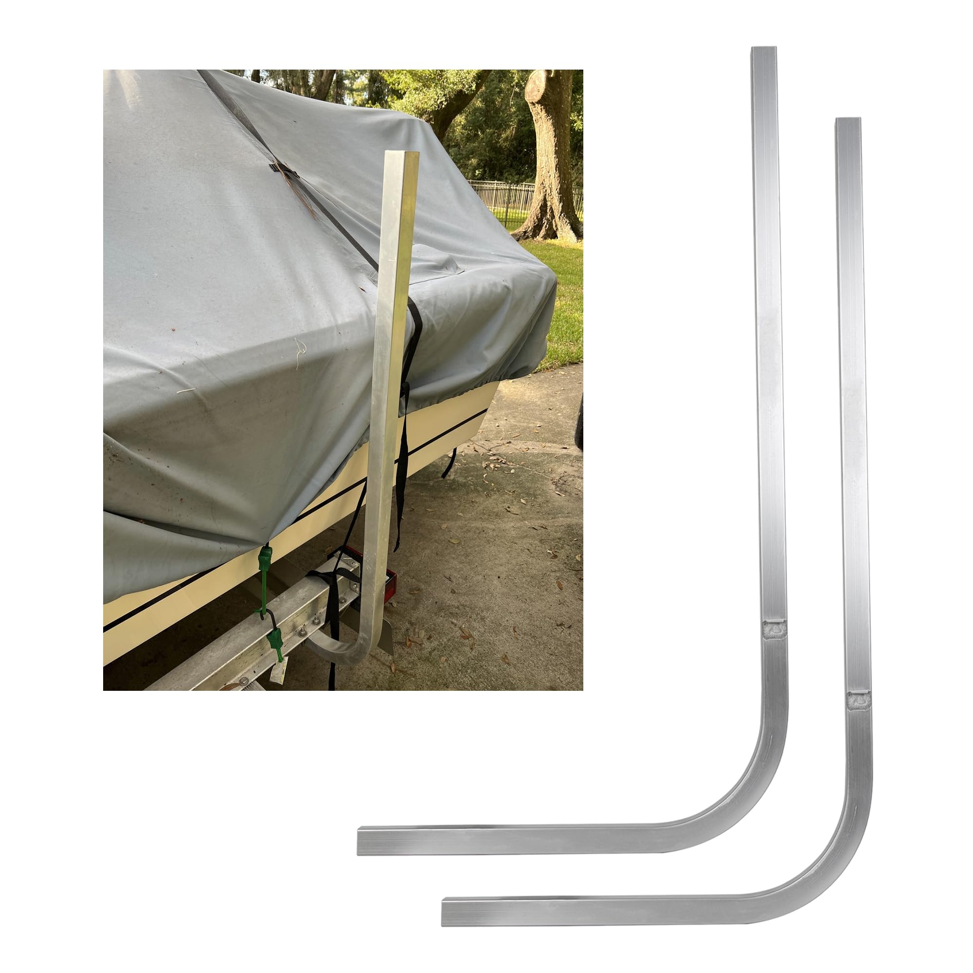 Marine Guide Poles Aluminum Boat Trailer Guide Poles - 2PCS 1-1/2 ...
