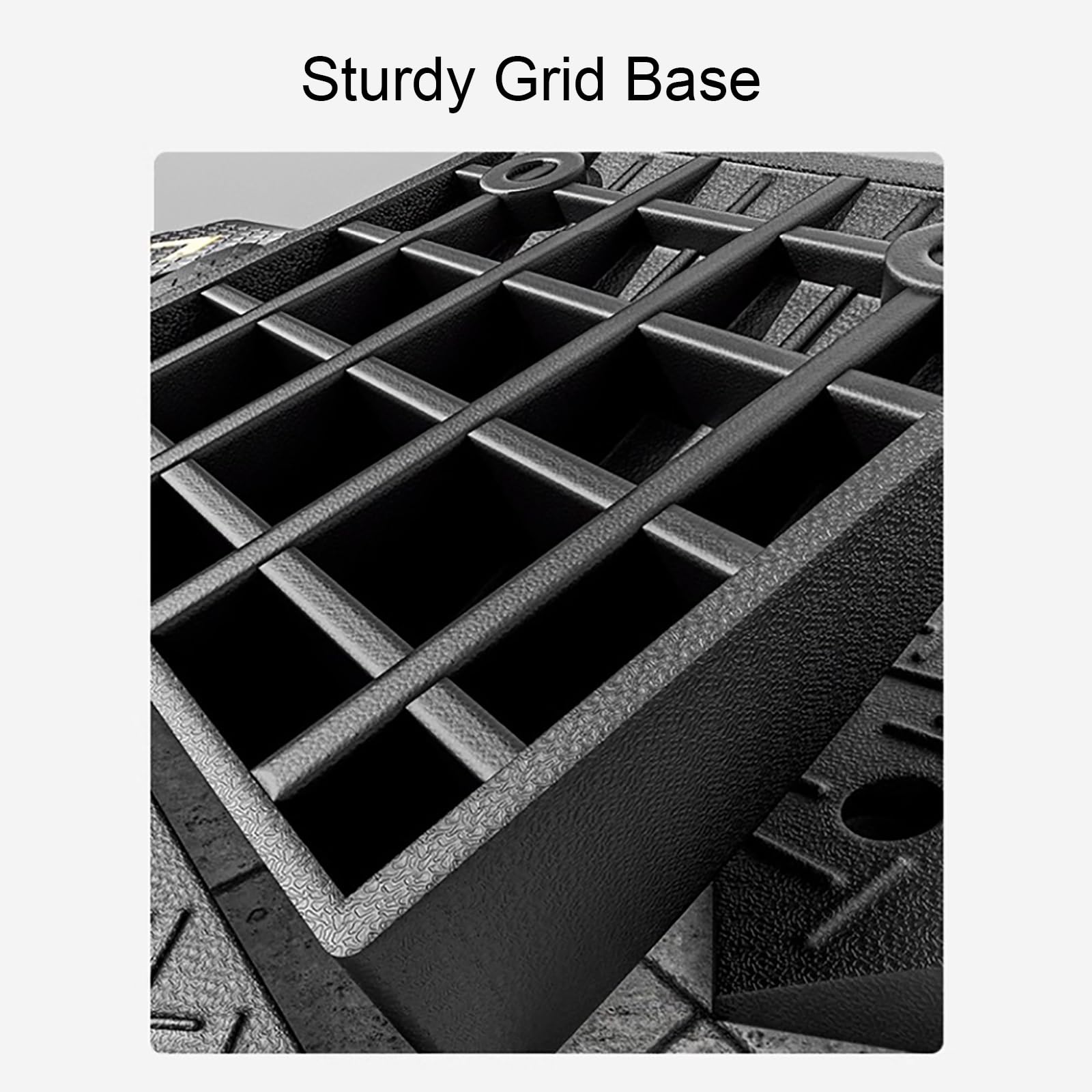 Heavy Duty Threshold Curb Loading Ramps, Car Ramp W/Reflective Stripe for Bicycles, Warehouses, Garages, Sidewalks, Wheelchairs(35 * 15 cm/13.7 * 5.9 in)