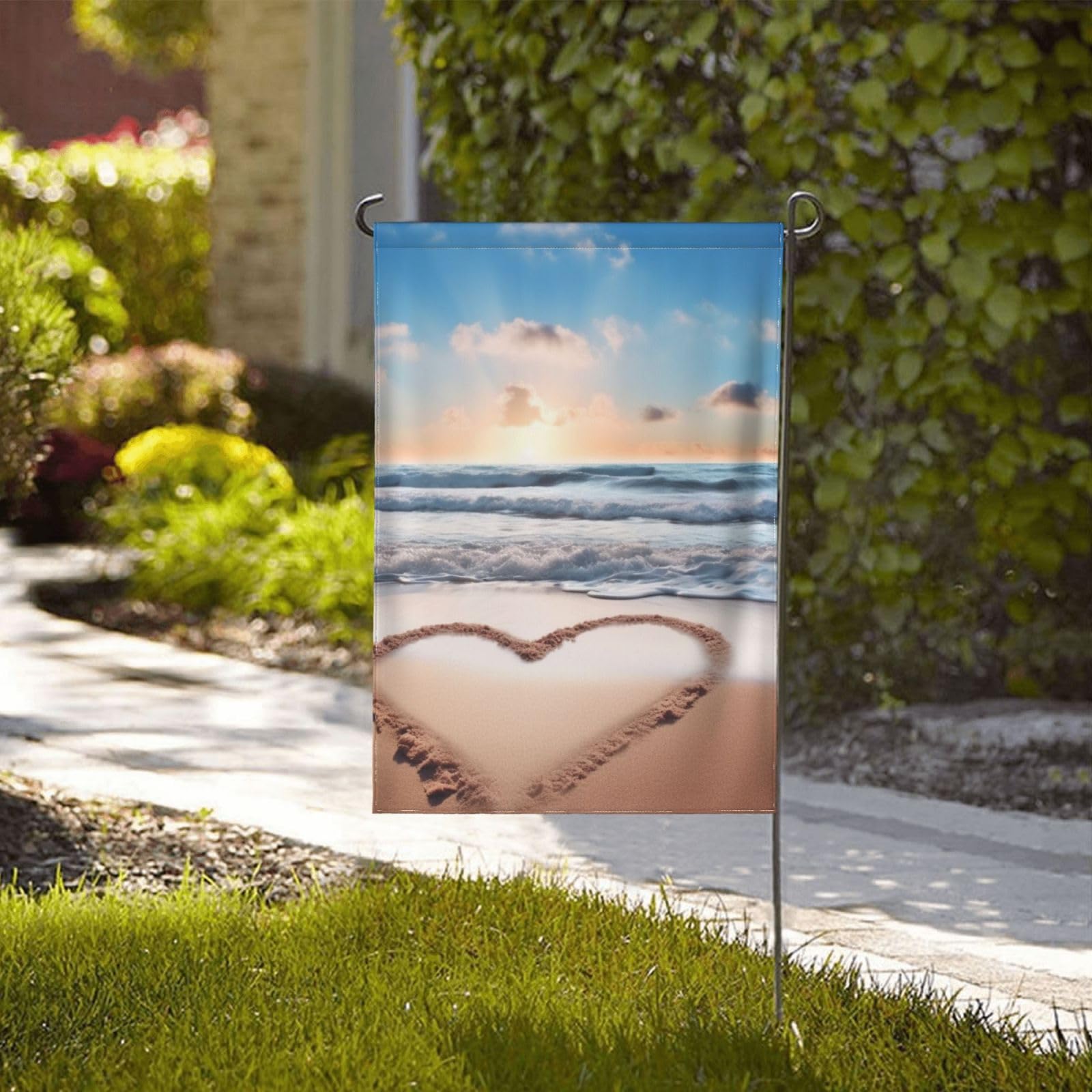 Gartenflagge „Liebe“ – 31,8 X 45,7 Cm, Doppelseitig Für Vorgarten & Terrasse