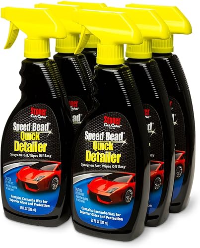 Stoner Car Care 92354-6PK - Spray de cera para limpieza rápida de automóviles Speed Bead de 22 onzas para retoques rápidos y para proporcionar