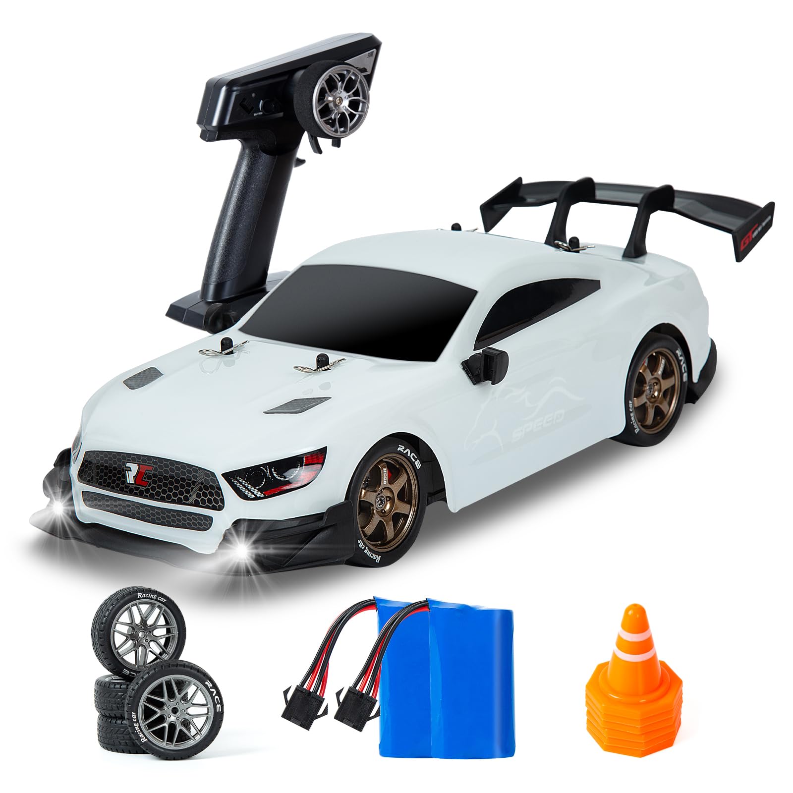 BORSTOYPRO RC Drift Car, 1:14 Remote Control Drift Car 4WD GT Drift RC Cars High Speed Racing Vehicle Drifting Cars with Proportional Throttle Toy for Adults Boys Kids
