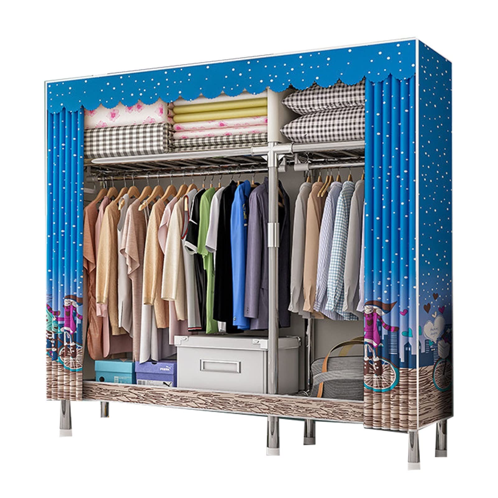 Armoire en toile simple pour résoudre le manque de place dans votre dressing