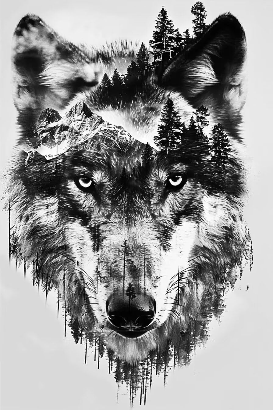 1000 Piece Adult Puzzle, Lone Wolf of The Forest, Puzzle