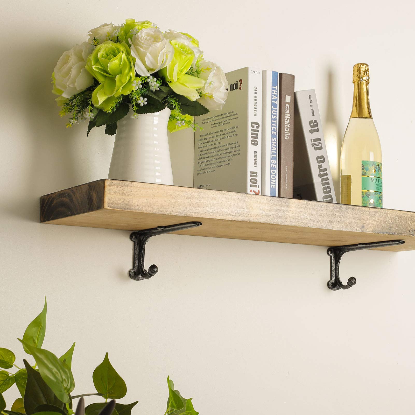 Staffe Per Mensole In Ghisa - 2 Pezzi, 200x85mm, Capacità 50kg, Stile Retrò, Per Interni Ed Esterni - Foto 2