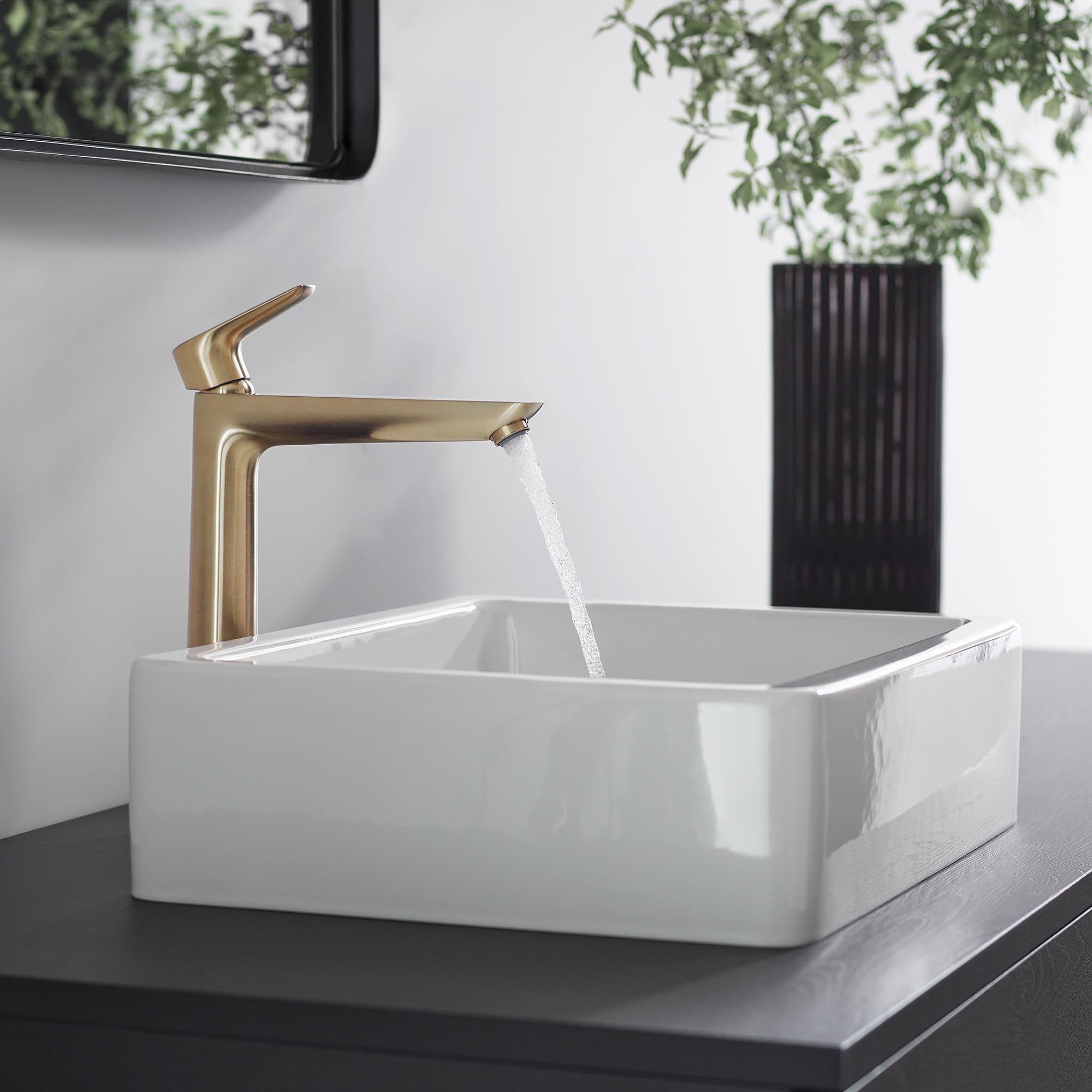 hansgrohe Talis E Mitigeur de lavabo 240, sans tirette ni vidage, bronze brossé, 71717140