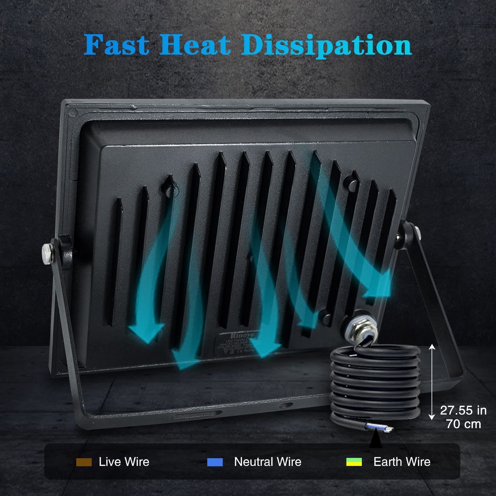 Faretto LED Esterno 30W - 3000LM, IP66, Bianco Freddo 6000K - Foto 3