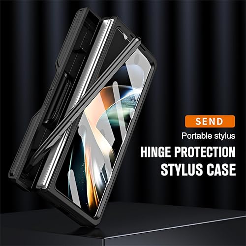 Miniatura 6 de Gadget-Park Funda para Samsung Galaxy Z Fold 5, resistente, a prueba de golpes, funda protectora completa para teléfono, soporte integrado para S