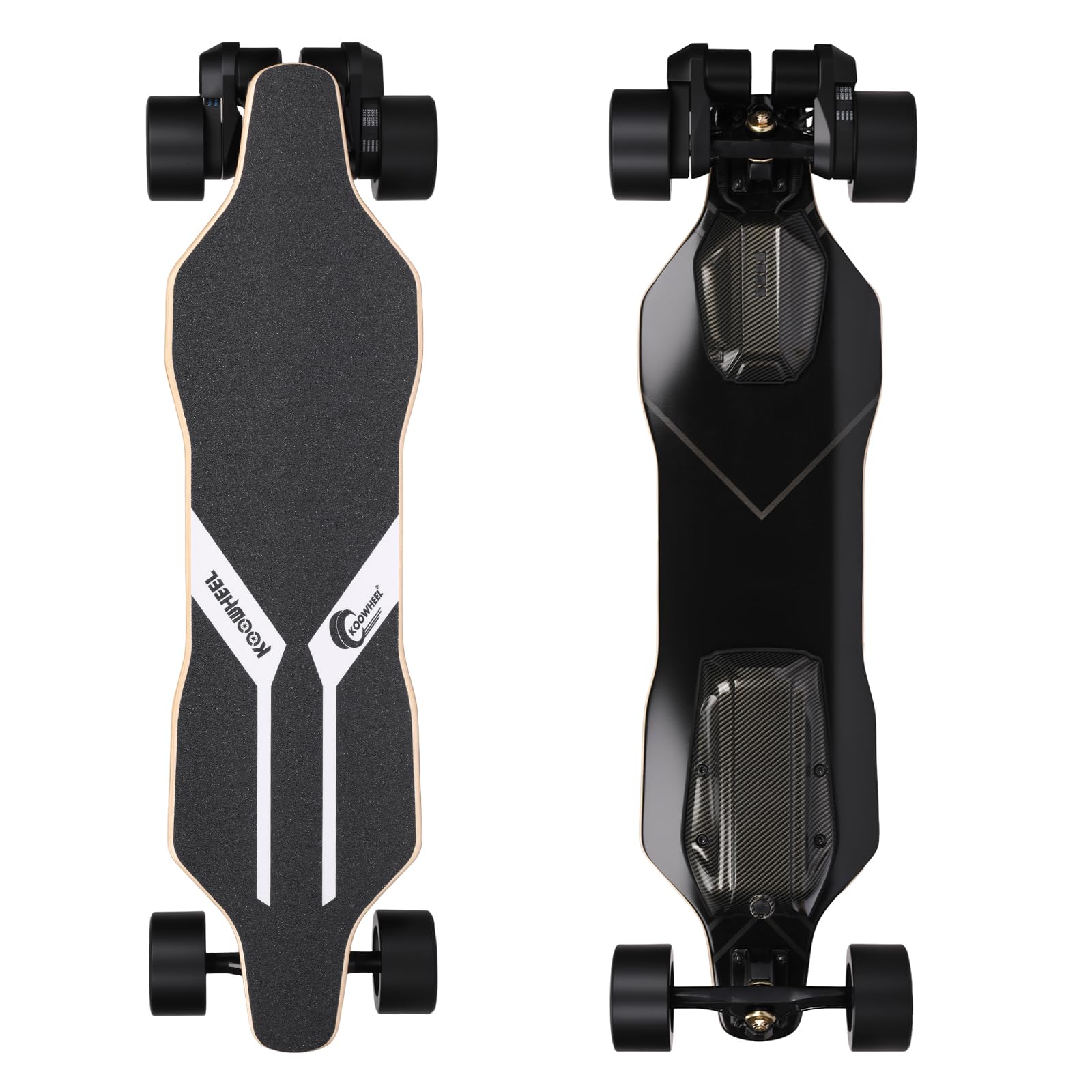 Skateboard électrique avec télécommande OLED, double moteur 2000 W, 45 km/h Max, étanche IPX4
