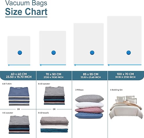 Miniatura 5 de 10 bolsas de almacenamiento al vacío con bomba eléctrica, bolsas de almacenamiento selladas al vacío (2Jumbo2L3M3S), bolsas de sellado al vacío