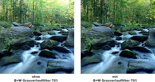 Miniatura 4 de B+W Filtro de vidrio MRC 701M graduado básico de densidad neutra 50% de 2.638 in