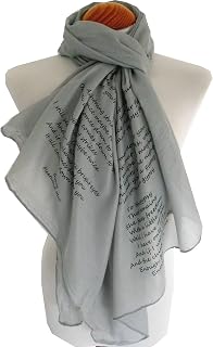 Fleetwood Mac scarf. Grey. Gypsy print. Fleetwood Mac gift.