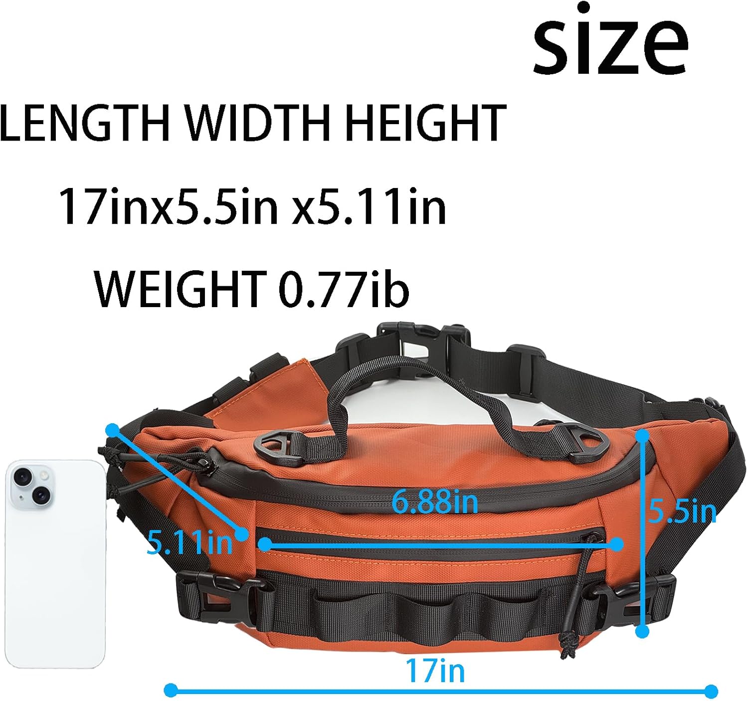 Fishing Fanny Pack for Men -Fishing Fanny Pack-Lightweight and Fishing Sling Pack