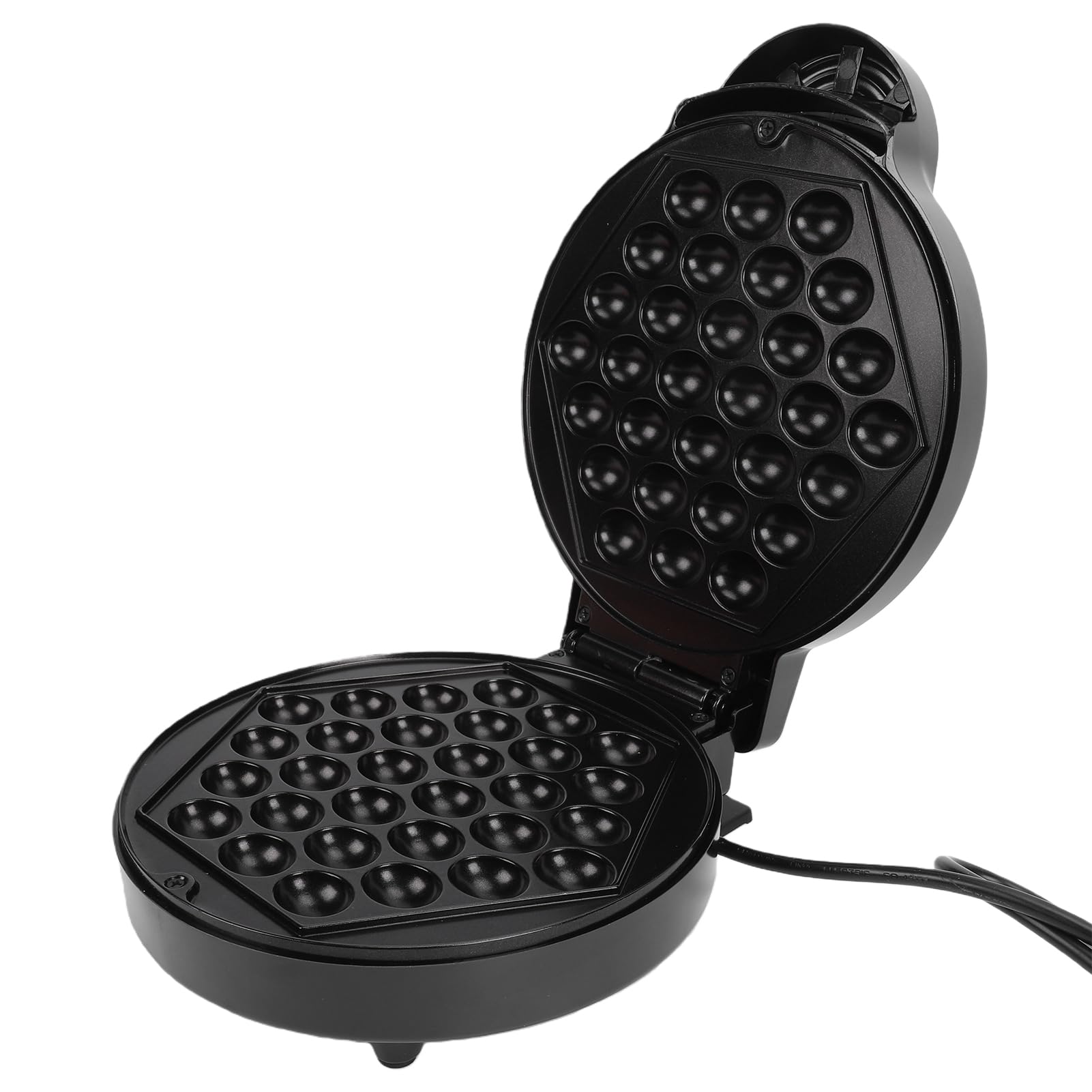 Generic Macchina per Waffle Elettrica Antiaderente e a, Macchina per Waffle Elettrica per Uova, Facile da Pulire, per la Produzione di Coni Gelato Domestici, per in ABS e Alluminio a 30 Fori Senza