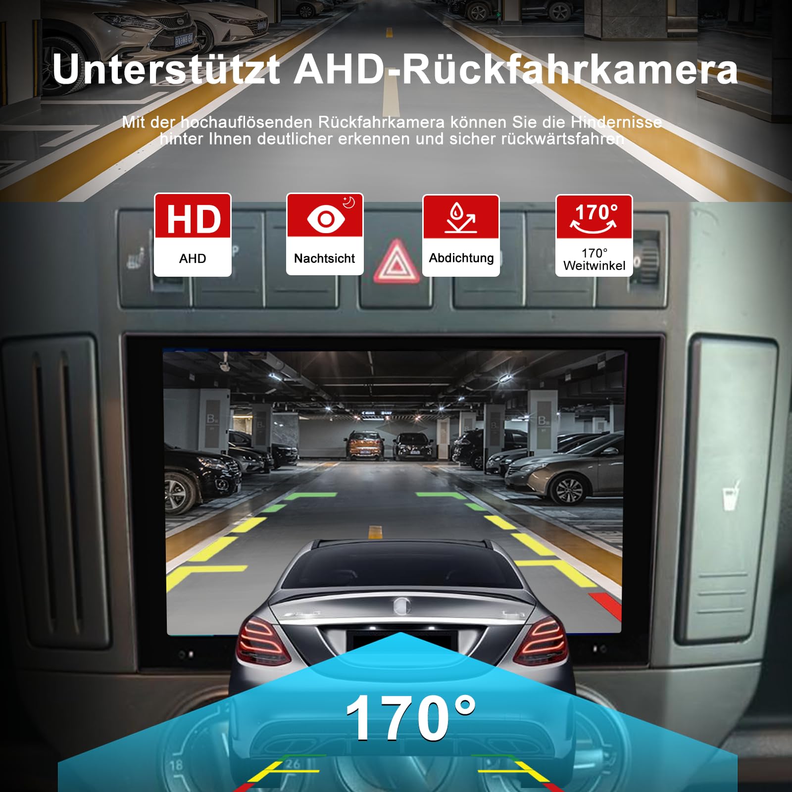 4GB+64GB Android Autoradio für Volkswagen Polo 9N 9N3 2001-2009 2 Din, 7 Zoll QLED Bildschirm mit Wireless CarPlay & Android Auto, 1080P Rückfahrkamera, GPS, WiFi, Bluetooth, DSP AM RDS USB