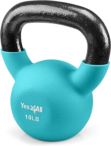 Miniatura 2 de Yes4All - Juego de pesas rusas ajustables con revestimiento de neopreno, pesas de mano para el hogar y el gimnasio, juego de mancuernas para