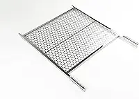 GRELHA INOX MOEDA COM REFORÇO CHURRASCO 50X50cm, 55X50cm, 60X50cm ou 65x50cm VIP INOX (55x50)