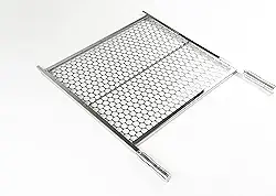 GRELHA INOX MOEDA COM REFORÇO CHURRASCO 50X50cm, 55X50cm, 60X50cm ou 65x50cm VIP INOX (50x50)