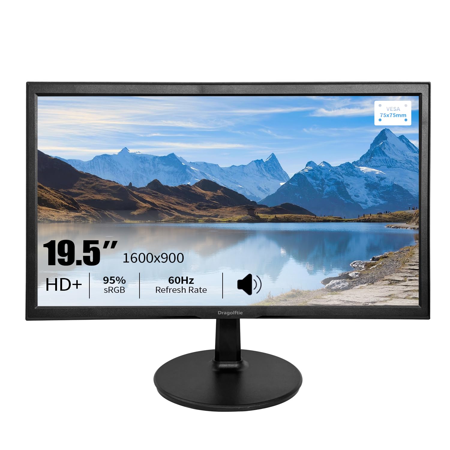 ゲーミングモニター G190 19inch FHD Amazon.co.jp: 19.5インチPCモニター1600x900、デュアル内蔵スピーカー