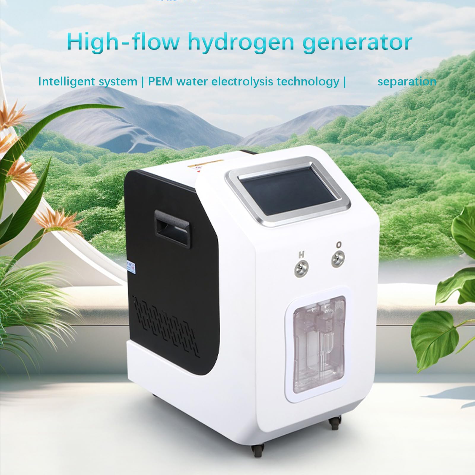 Urządzenie do inhalacji wodoru, przenośny generator wodoru o czystości 99,99 procent, inhalator H2, jonizator wody, technologia elektrolizera PEM 3000ml