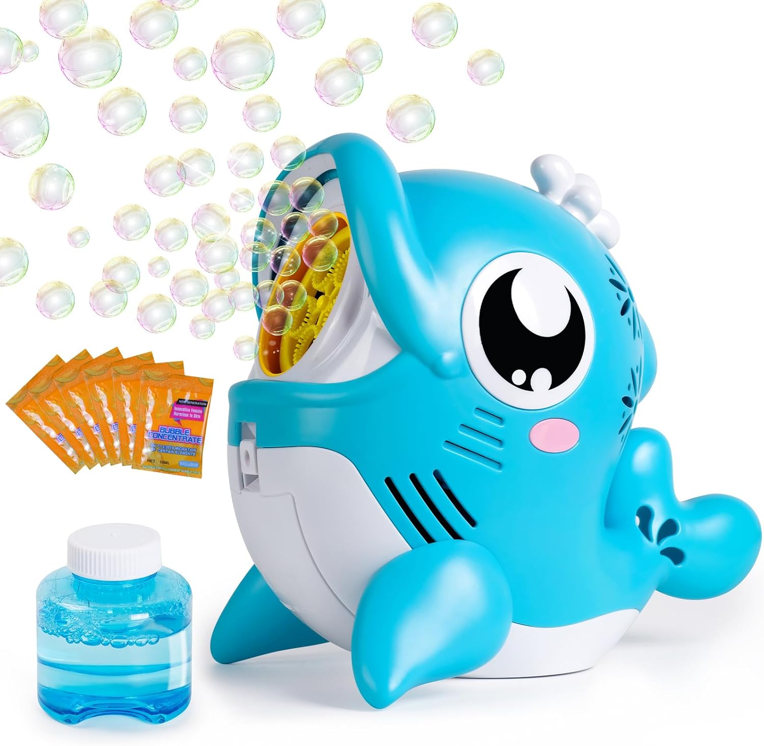 Hanmulee Dolphin Bubble Machine,Automatic Bubble Machine, 3000+ Bubbles