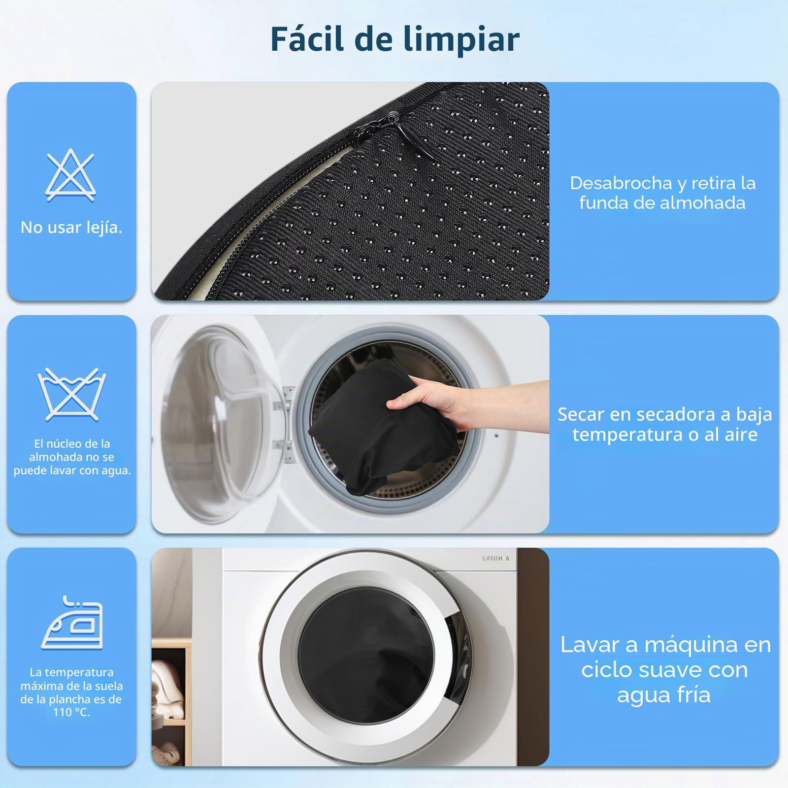 Almohada 4 en 1 para cojín venoso, espuma de memoria, cojín ergonómico cómodo, mejora la circulación sanguínea, almohada para piernas para piernas, pies, espalda, sofá, cama (negro)