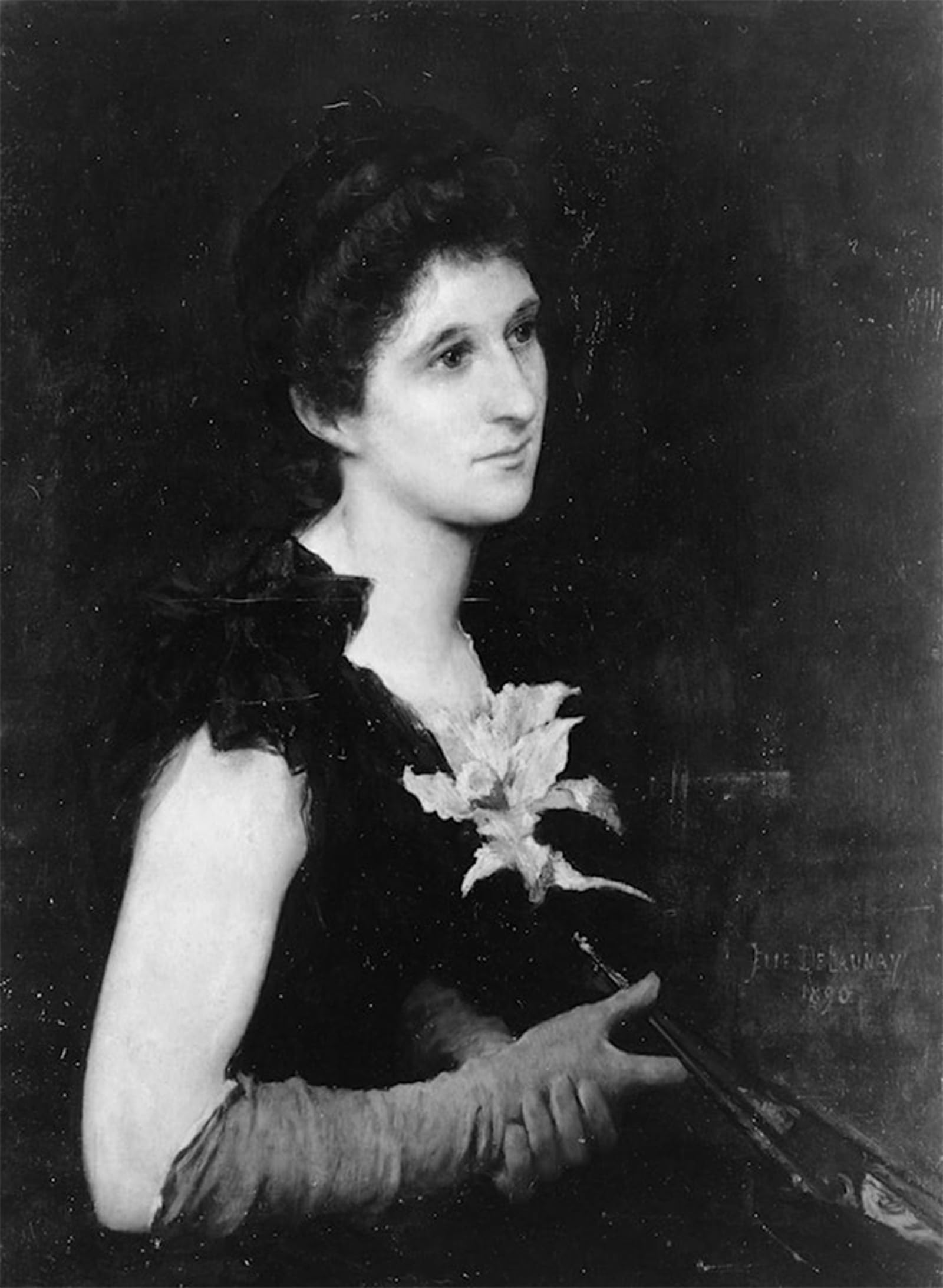 SERENDIPITP Aesthetic Poster Photo Wall Print Retro Picture Portrait of Mrs Charles L Hutchinson by Jules-elie Delaunay Modern Wall Artwork for Home Decor 60x90cm