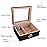Cigar Humidor, Spanish Cedar Wood Cigar Desktop Box, Glass Top for 25-50 Cigars Luxury Hygrometer and Humidifier, Desktop Humidors Gloss Black