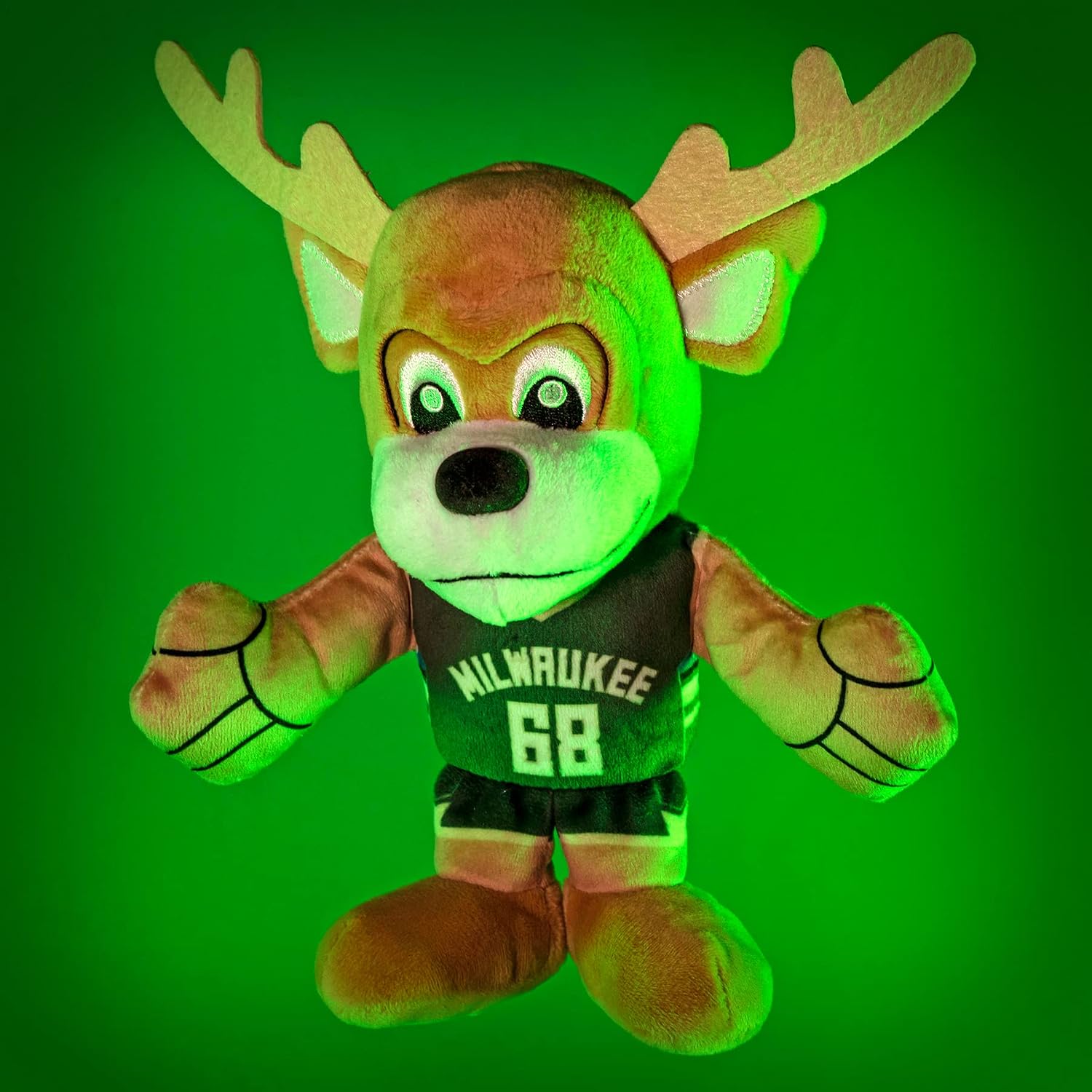 Bleacher Creatures Milwaukee Bucks Bango Mascot 8" Kuricha Sitting Plushees- Soft Chibi Inspired Mascot