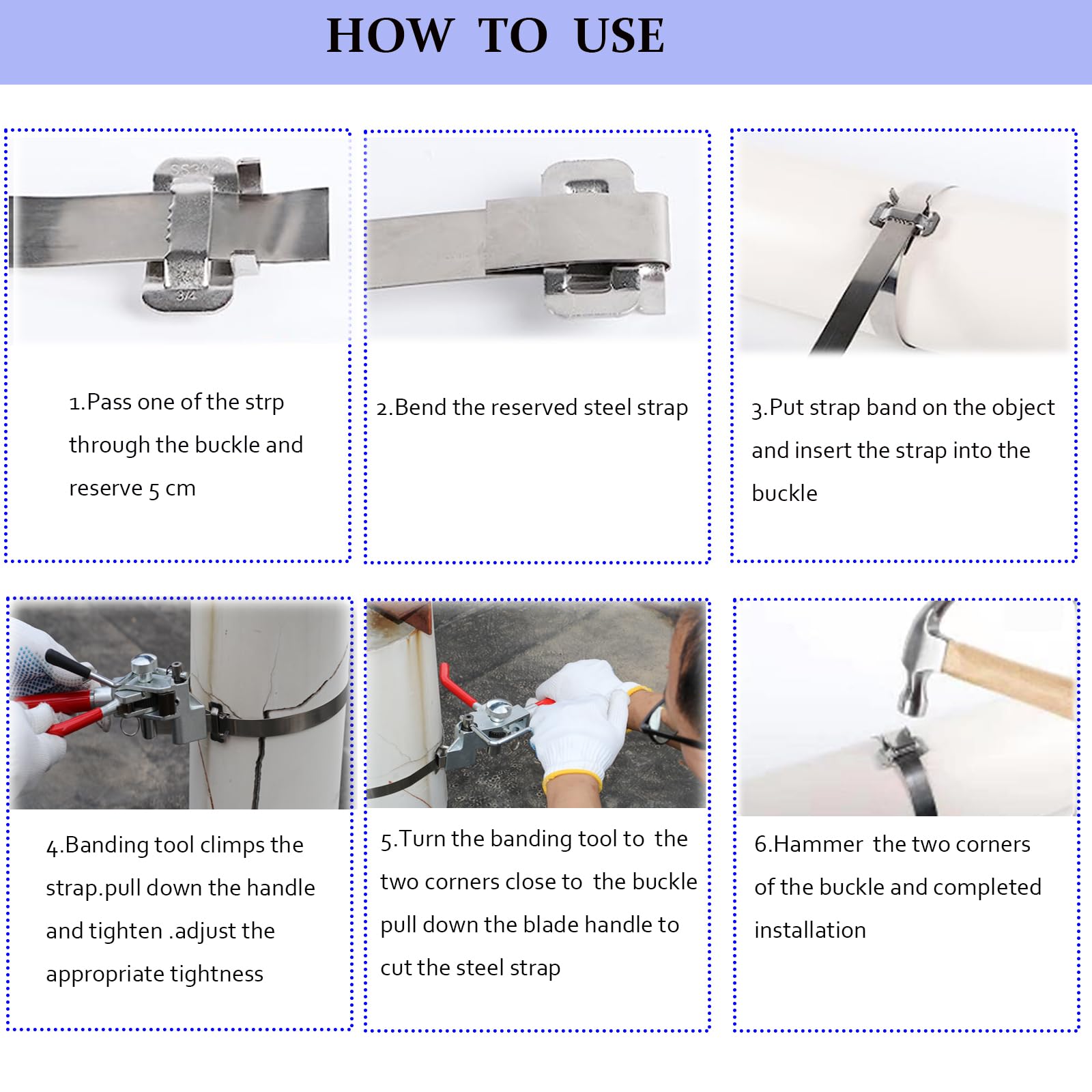 Pallet Packaging Tool Pallet Strapping Kit - 3/4