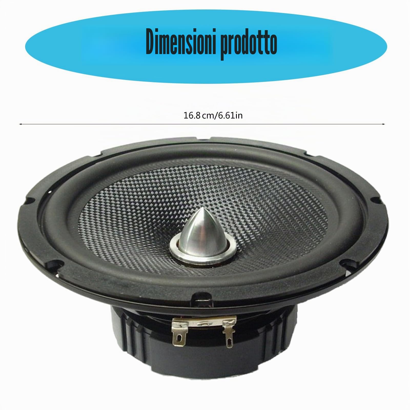 6.5 pollici/168 millimetri Midrange Bass Altoparlanti In Fibra di Vetro Woofer Suono Altoparlante Per Home Theater Libreria Auto KTV Stage Car Altoparlanti