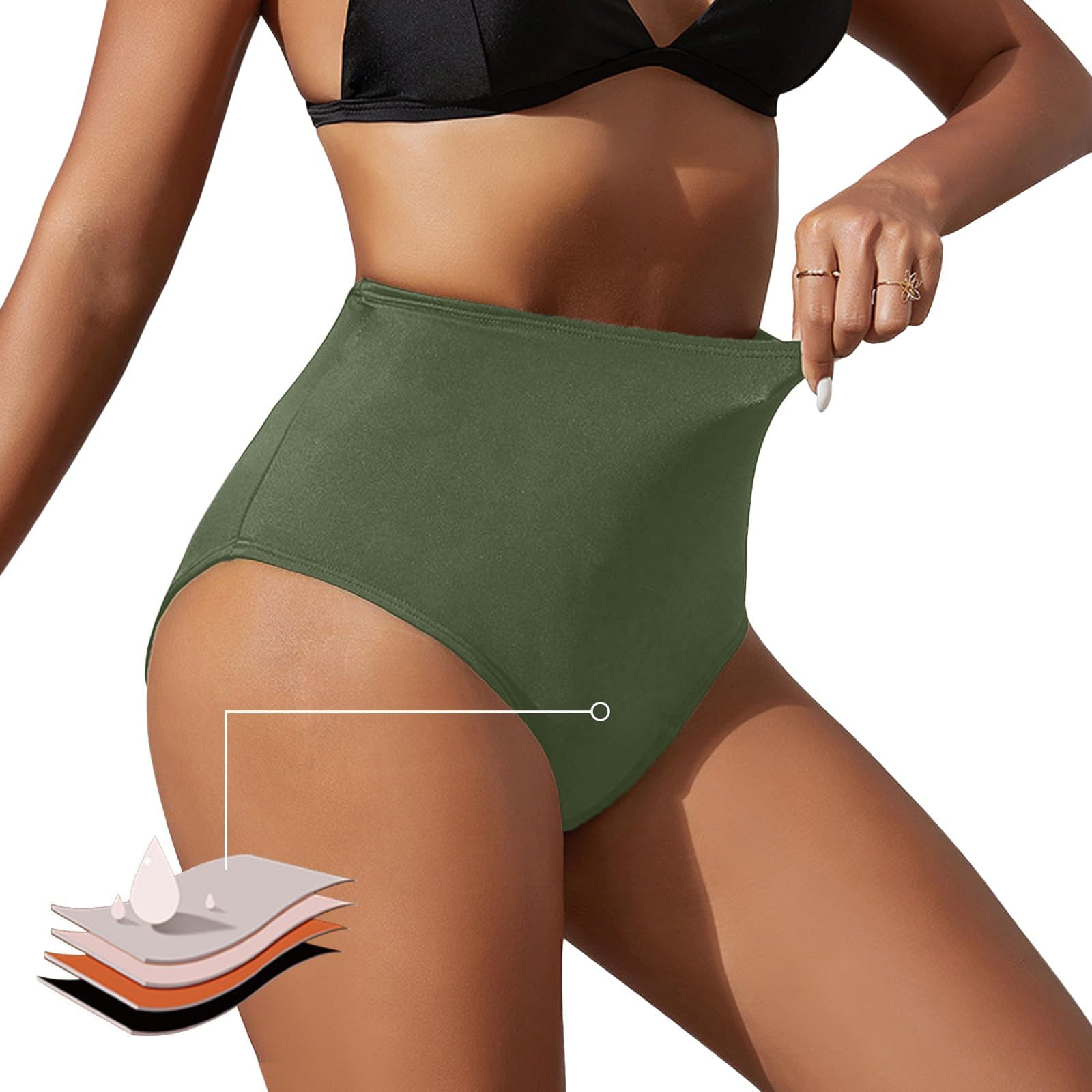 Genérico Bragas Mujer Algodon： Regla Bañador Menstrual Braguitas Menstruales Altas Flujo Abundante Bikini Menstrual Cuecas Menstruales Algodão Algodon Adolescentes Bragas Menstruales Braga Menstrual