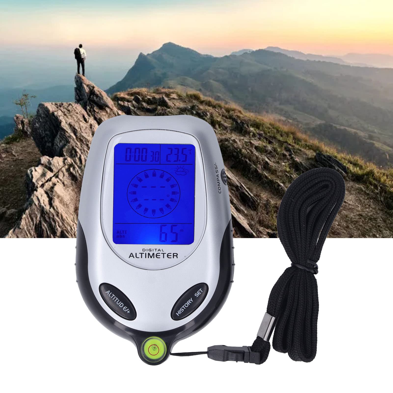 Outdoor Barometer, Direction, Weather, Weather Forecast, Temperature, Camping Altimeter