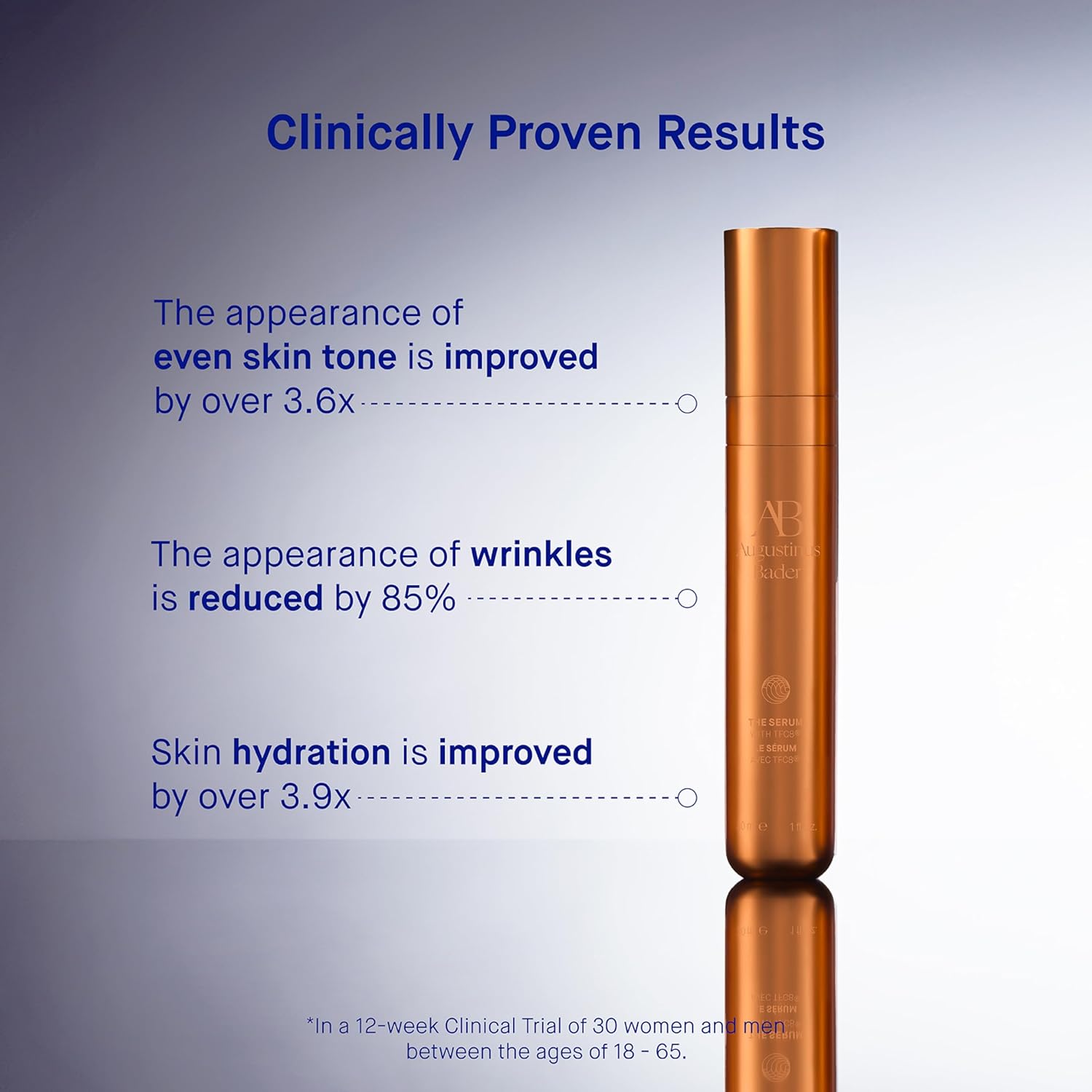 Augustinus Bader The Serum – Luxury Hydrating Anti-Aging Face Serum – Boosts Firmness, Smooths Fine Lines & Evens Skin Tone – Lightweight, Fast-Absorbing Formula – 30 ml / 1 fl oz