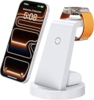 Anlmz 3-in-1 Wireless Charging Station for iPhone 16/15/14, Apple Watch, AirPods - Fast Charge Dock Stand