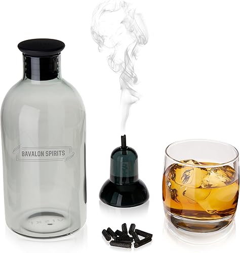Miniatura 9 de Viski Alchemi - Kit de tablero para infundir bebidas, barril de whisky de roble americano, humo de madera, incluye vidrio y antorcha, juego de 3