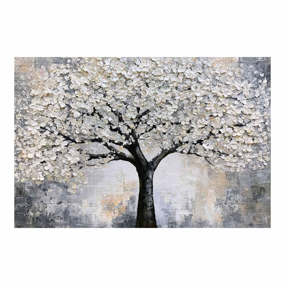 HOQIU Canvas Wall Art Cosmicse e Purple Tree tree poster, landscape wall art, for Living Room Bedroom Bathroom.(Multicolor)-80x120cm Unframed